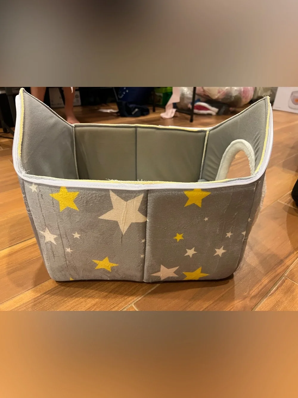 Gray Plush Pet House with Trim - Cozy Indoor Dog Bed